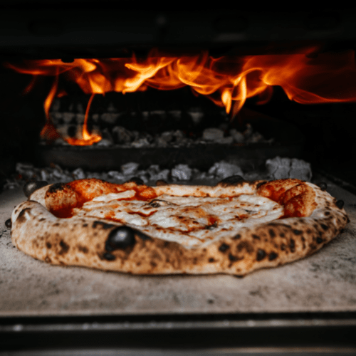 Wood Fired Pizza Cooking-min